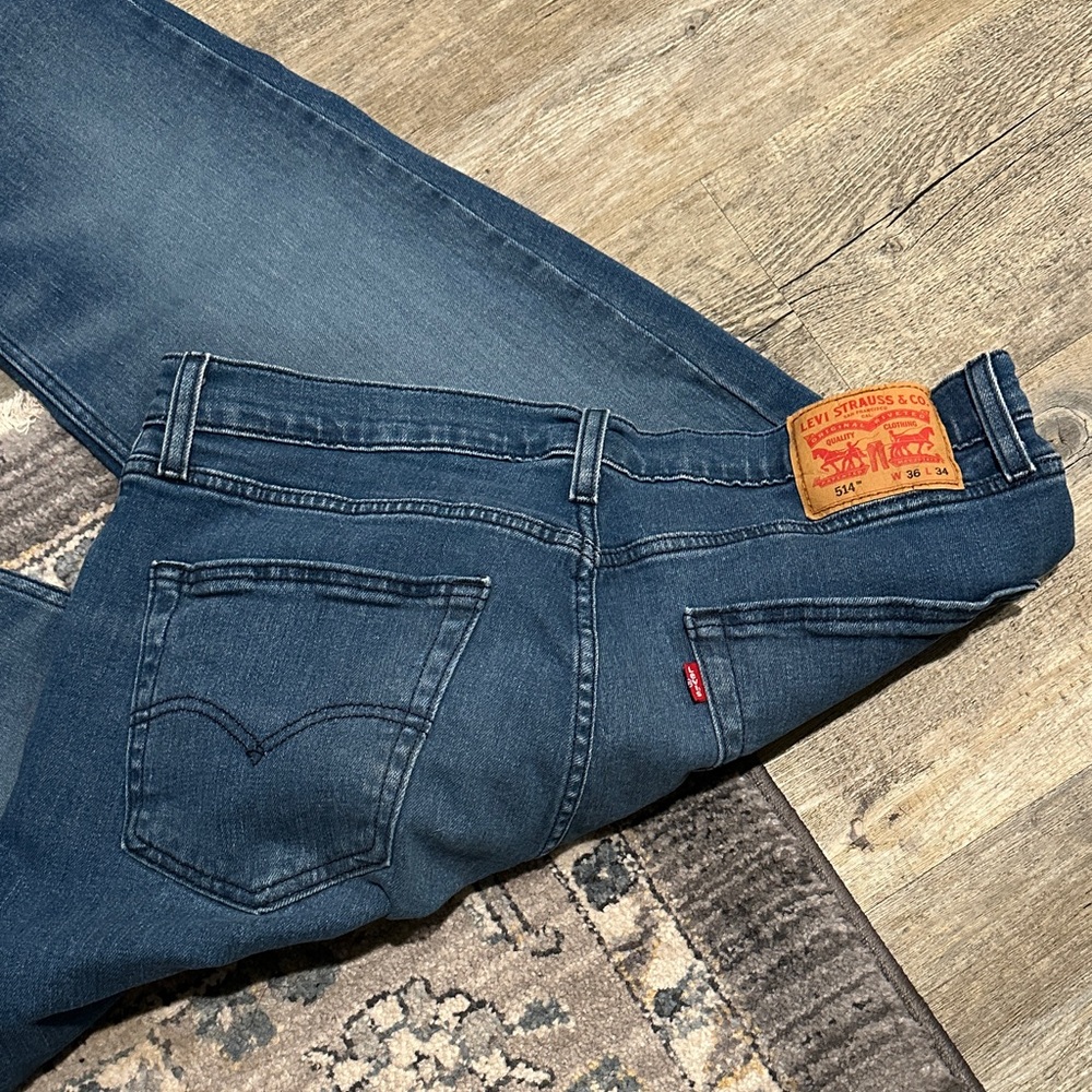 Levi's Men's Dark Blue Slim Straight Jeans